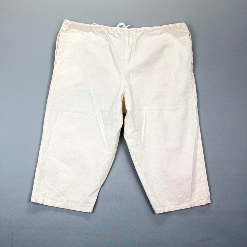 Sweet Sacks Ohio State Buckeyes OS Cream Cotton Drawstring Shorts Vintage Brutus - Picture 9 of 12